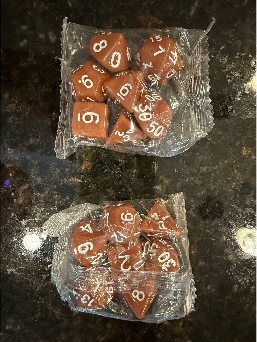 Dungeons & Dragons Dice Sets Poly RPG AD&D Pathfinder 9 Different Sets NIB